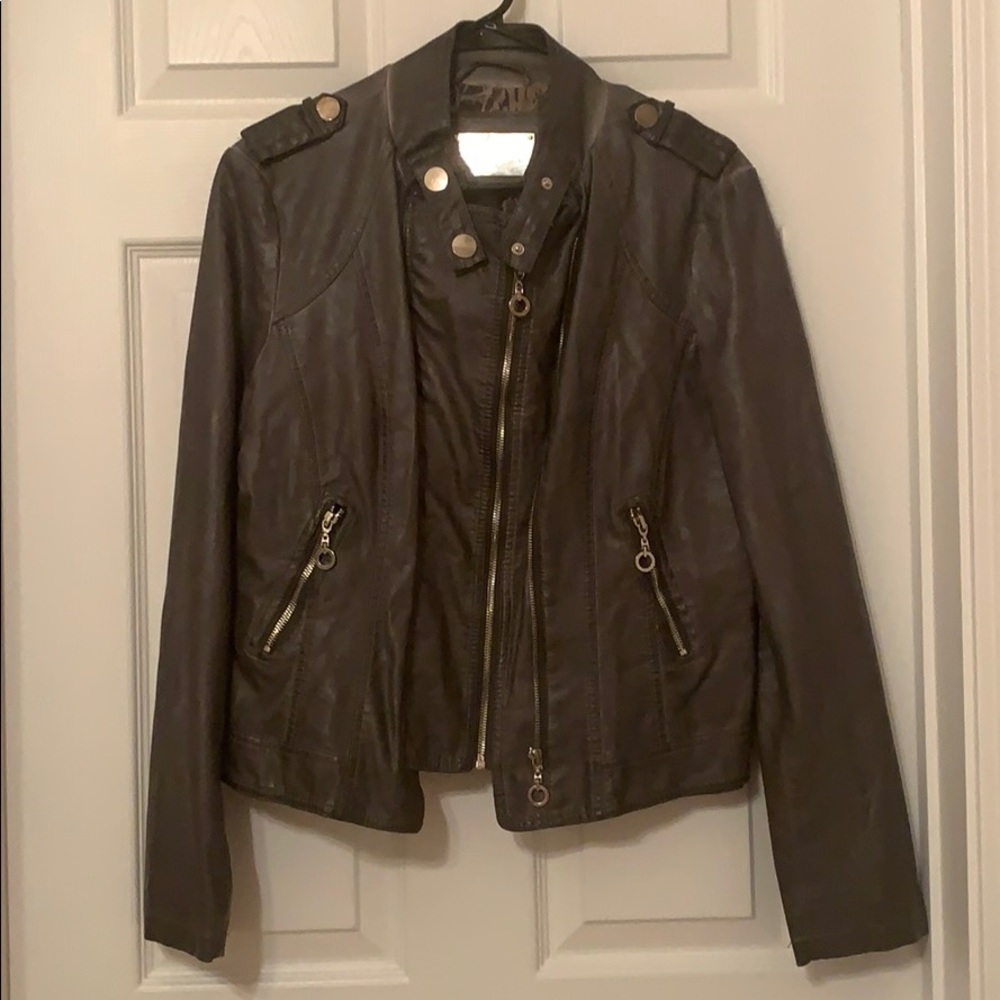 Faux leather jacket